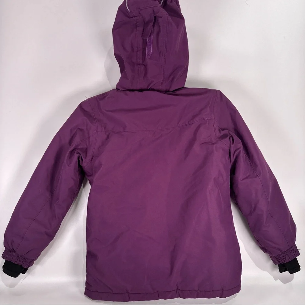 Kamik Girls Insulated Winter Jacket Purple Pink Hooded Size 7